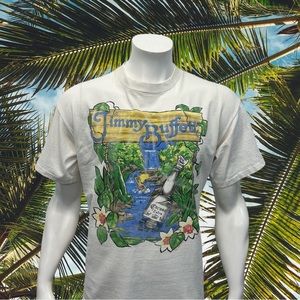 Vintage 92 Rare Jimmy Buffet Recession Recess Tour Concert Corona Extra T-Shirt